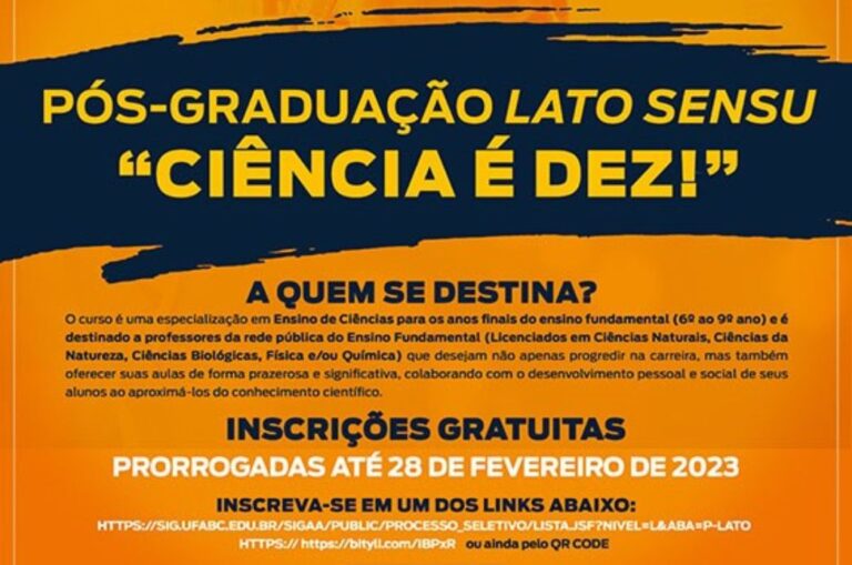 Universidade Federal do ABC abre inscrições para pós-graduação na UAB de Cubatão