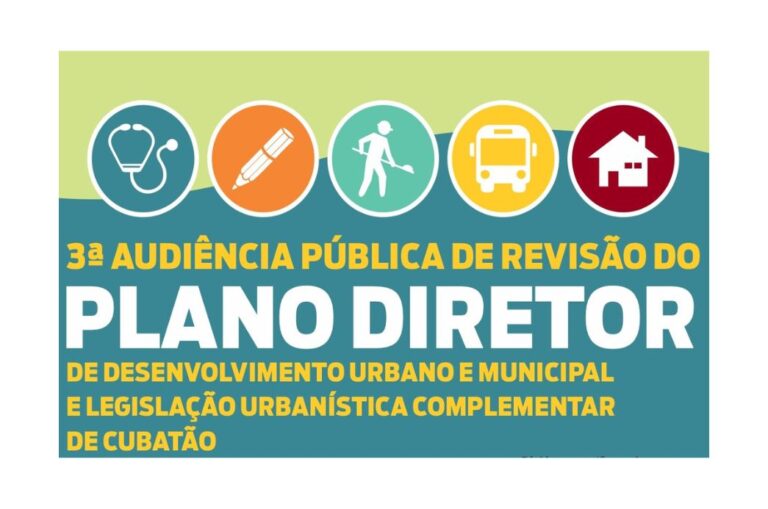 3ª audiência pública de revisão do Plano Diretor ocorre neste sábado (6)