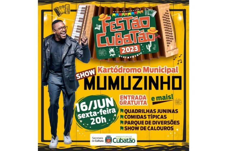 Festão Cubatão: música, dança, gastronomia e solidariedade a partir de 16 de junho