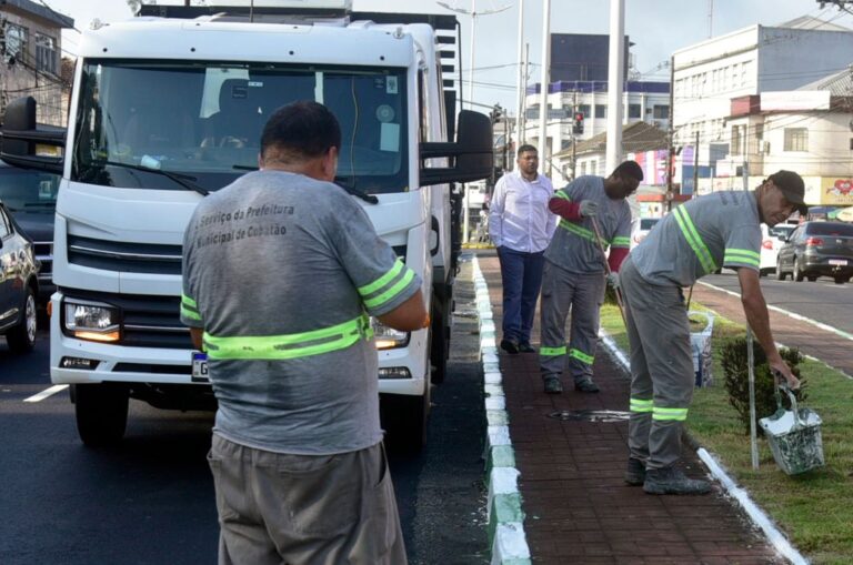 Cubatão amplia serviços de manutenção e zeladoria urbana por toda a cidade