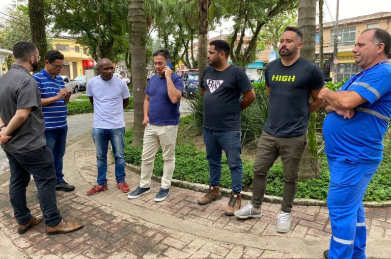 Iniciada a reestruturação da Praça Princesa Isabel, no Centro de Cubatão