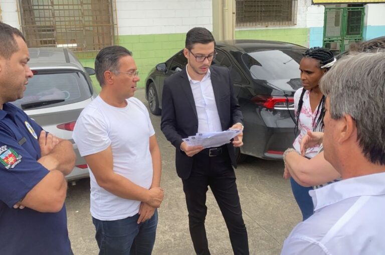 Prefeitura de Cubatão faz visita técnica à UME Espírito Santo nesta segunda-feira (6)