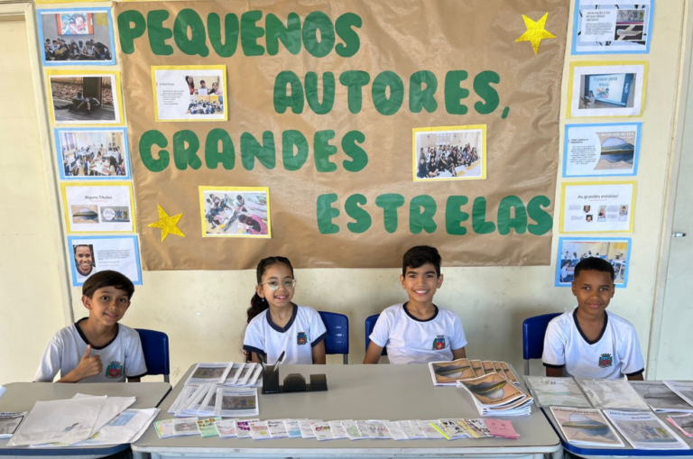 Alunos da UME Marta Josete lançam livros do projeto ‘Pequenos Autores, Grandes Estrelas’