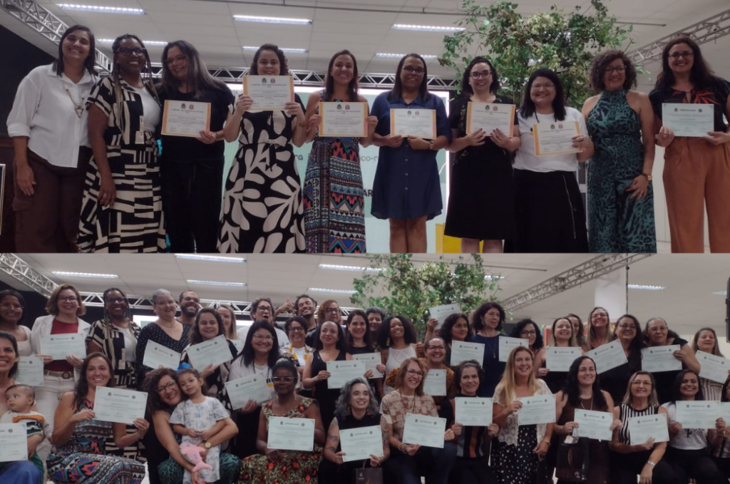 Participantes do projeto ‘Boas Práticas’ na Educação e curso ‘Afrocentrando Olhares’ recebem certificados da Seduc