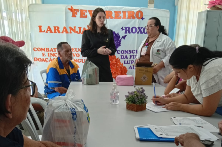 Fevereiro Roxo e Laranja mobiliza unidades de Saúde em Cubatão