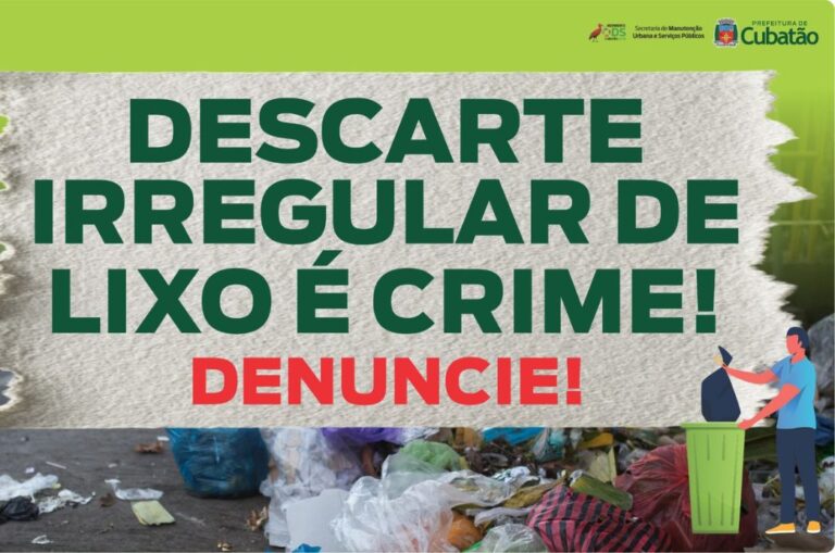 Munícipes podem denunciar descarte irregular de lixo nas vias da Cidade