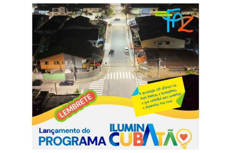 Programa Ilumina Cubatão moderniza a iluminação pública da cidade