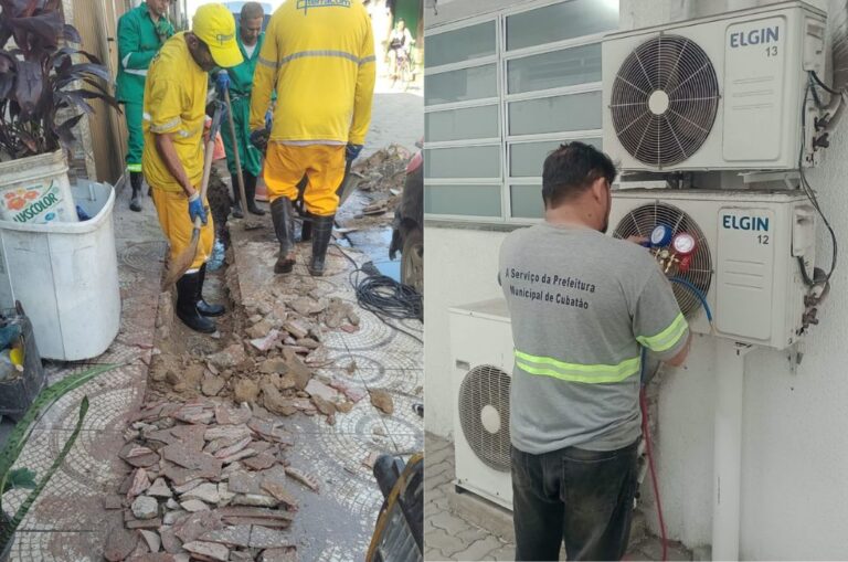 Equipe de Zeladoria e Manutenção Urbana realiza serviços de revitalização e manutenção