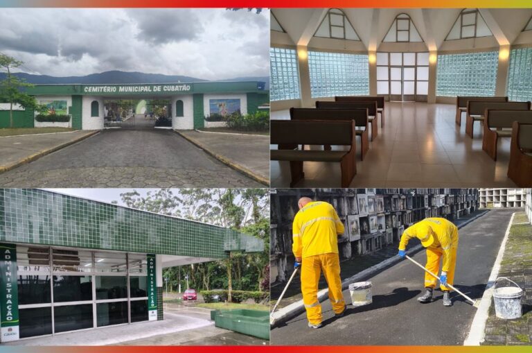 Dia de Finados: Cemitério Municipal de Cubatão recebe ampla reforma e celebra missas especiais nesta segunda (2)
